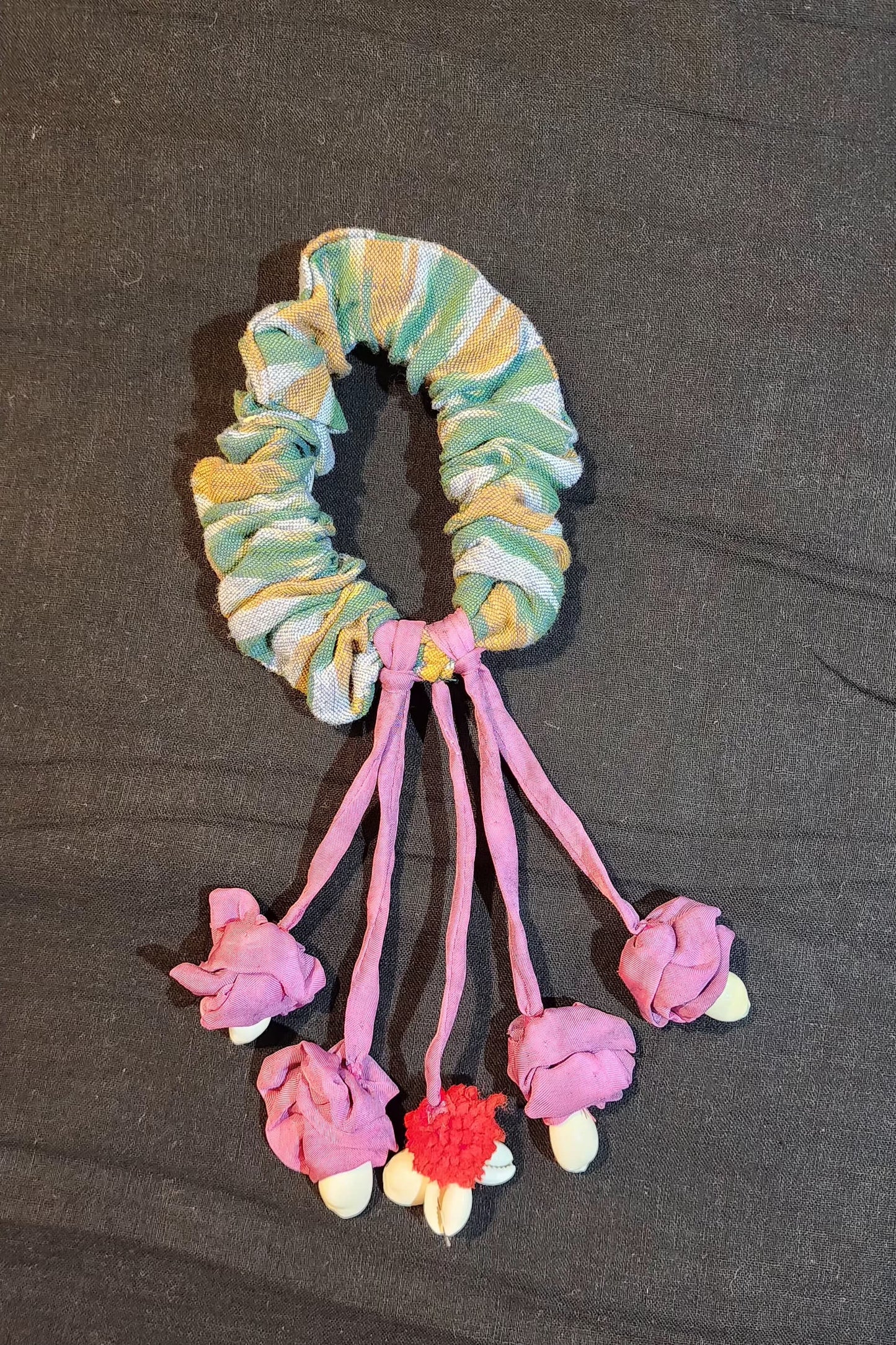Hair Scrunchies with handmade danglers ( Hair Latkan )