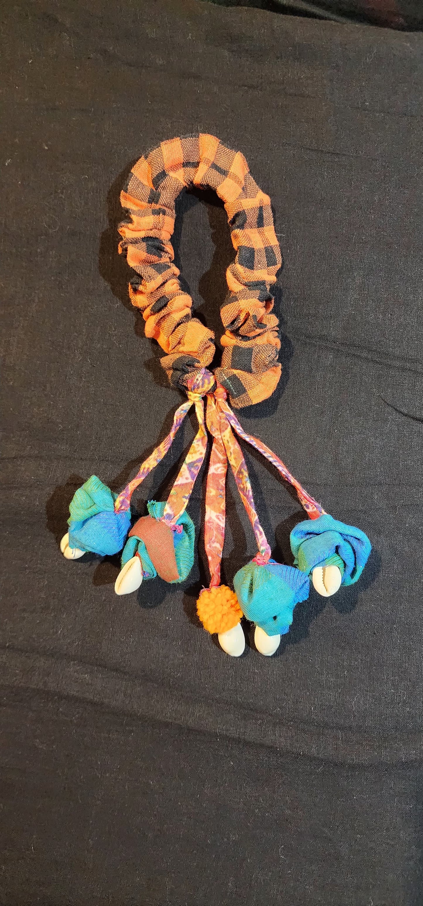 Hair Scrunchies with handmade danglers ( Hair Latkan )