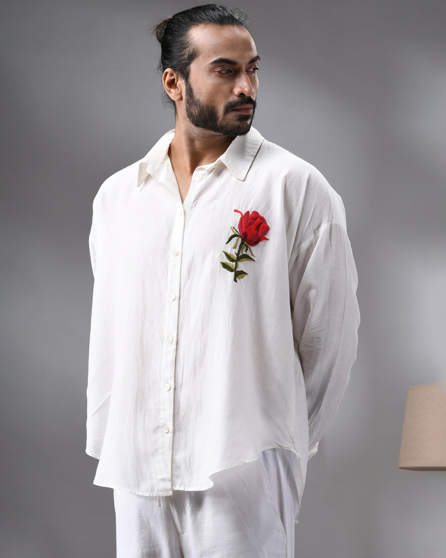 Gulabo - Shirt Full Sleeve Regular Collar Shirt Cotton Silk Blend for Men (Unisex)