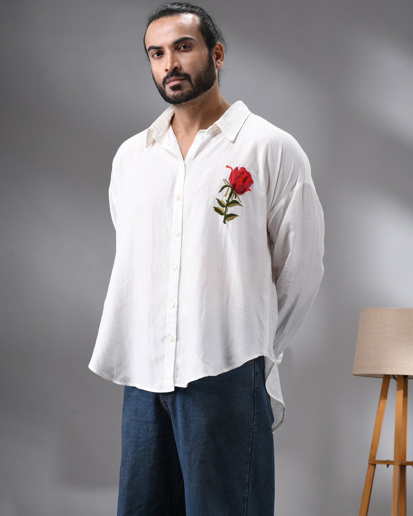 Gulabo - Shirt Full Sleeve Regular Collar Shirt Cotton Silk Blend for Men (Unisex)