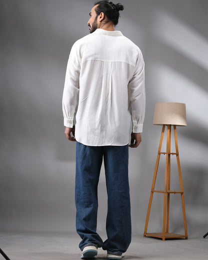 Gulabo - Shirt Full Sleeve Regular Collar Shirt Cotton Silk Blend for Men (Unisex)